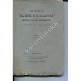 Třetí desítiletý rejstřík bibliografický ČČH