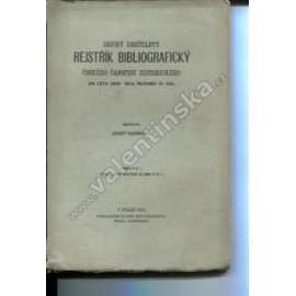 Druhý desítiletý rejstřík bibliografický ČČH