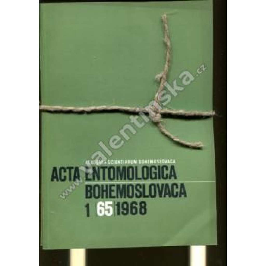 Acta entomologica bohemoslovaca 1968