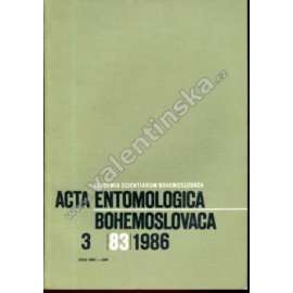 Acta entomologica bohemoslovaca, 3/1986 (časopis, entomologie, příroda, hmyz)