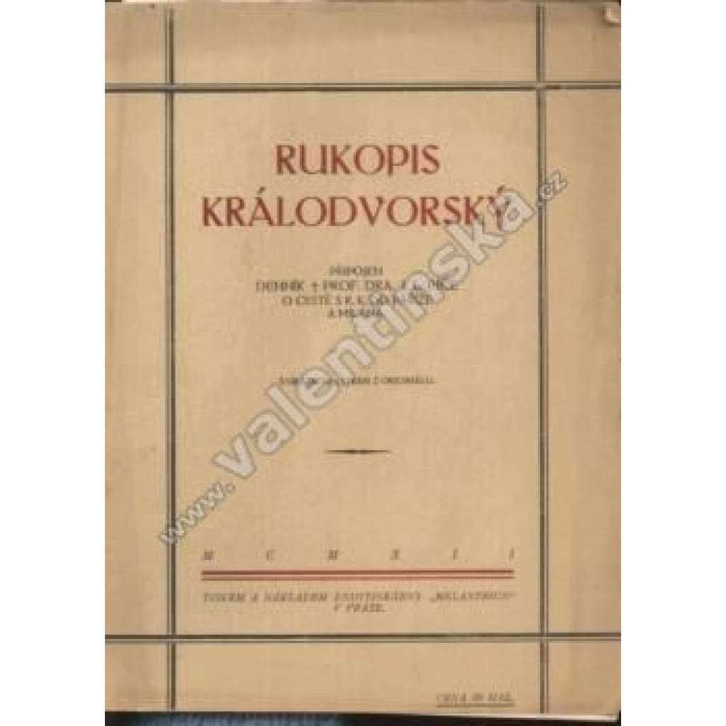 Rukopis Králodvorský