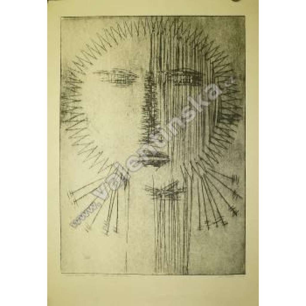 Dívčí hlava, Eduard Hájek (1928), podpis