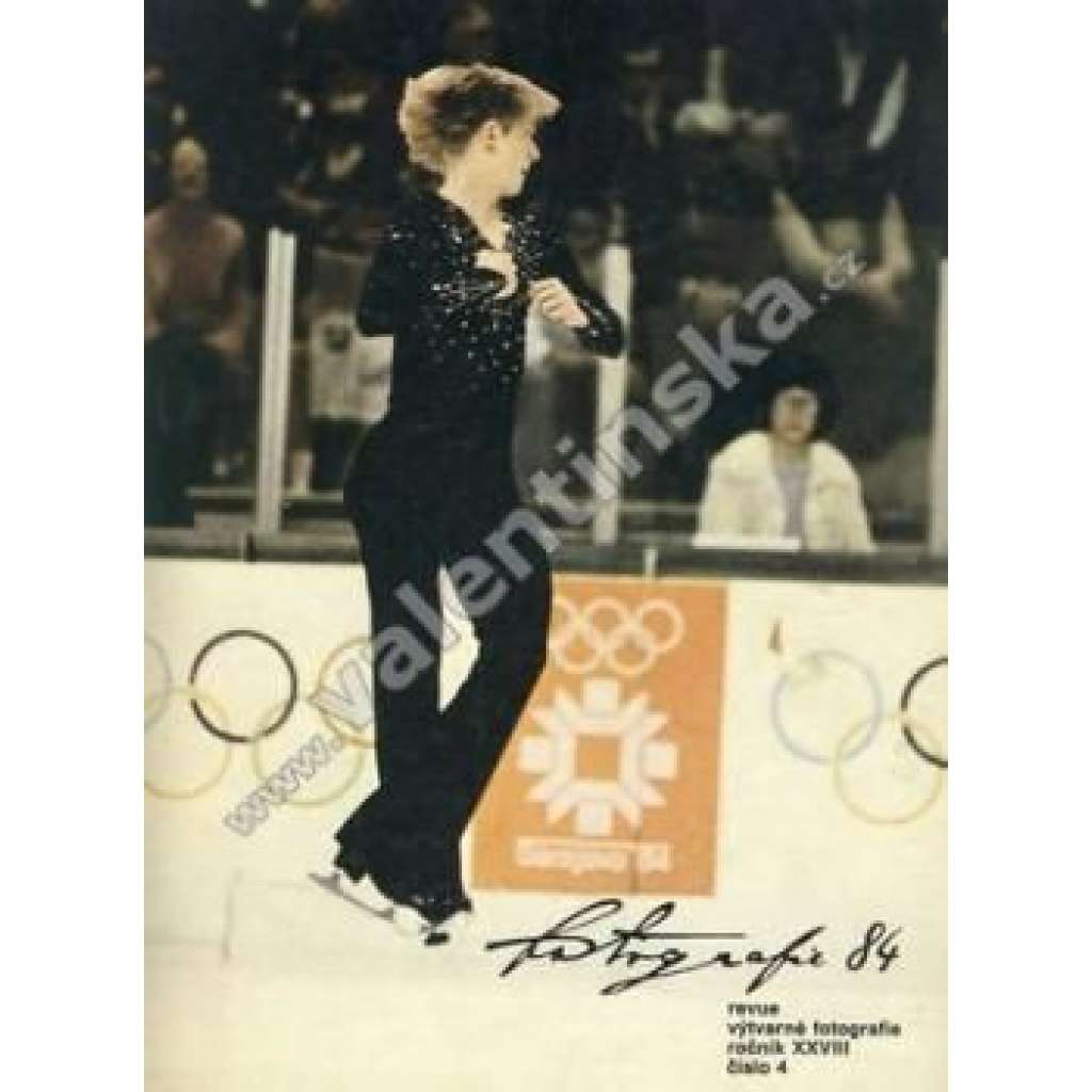 Revue Fotografie 84. Ročník XXVIII. Číslo 4 (časopis, mj. O. Suchý - fotografie inspirovaná hudbou; Eugen Wiškovský; P. Štecha - Skupina Antrazit; OLympiády Jiřího Pekárka; fotografie K. Plicka, J. Rössler, E. Wiškovský)