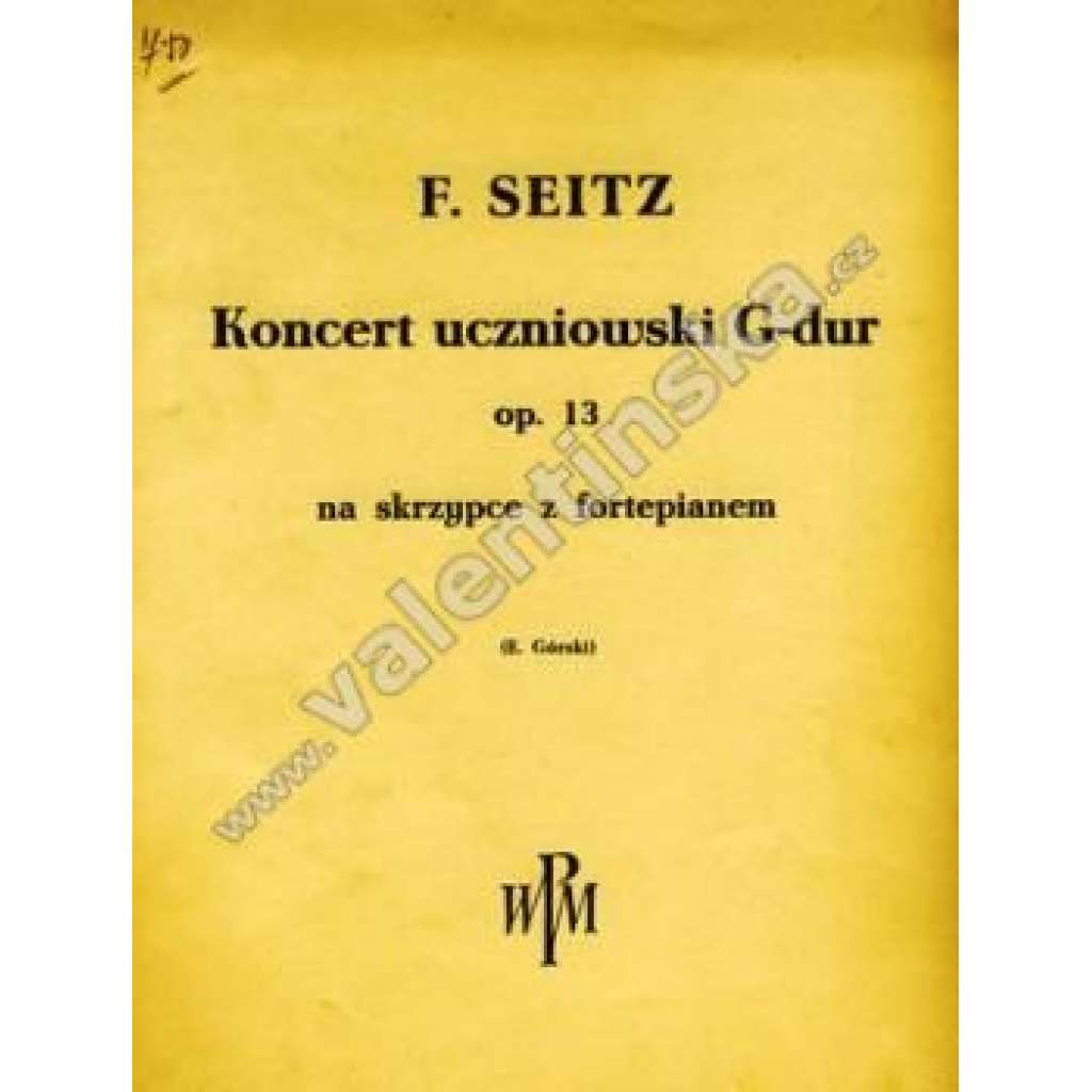 Koncert uczniowski G-dur. Op.13 (noty)