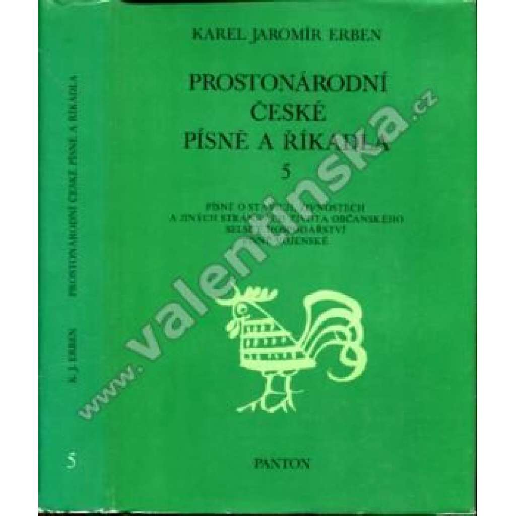 Prostonárodní české písně a říkadla, 5. díl