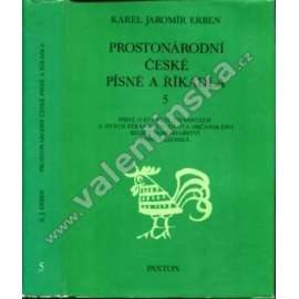 Prostonárodní české písně a říkadla, 5. díl Prostonárodní české písně a říkadla, 5. díl