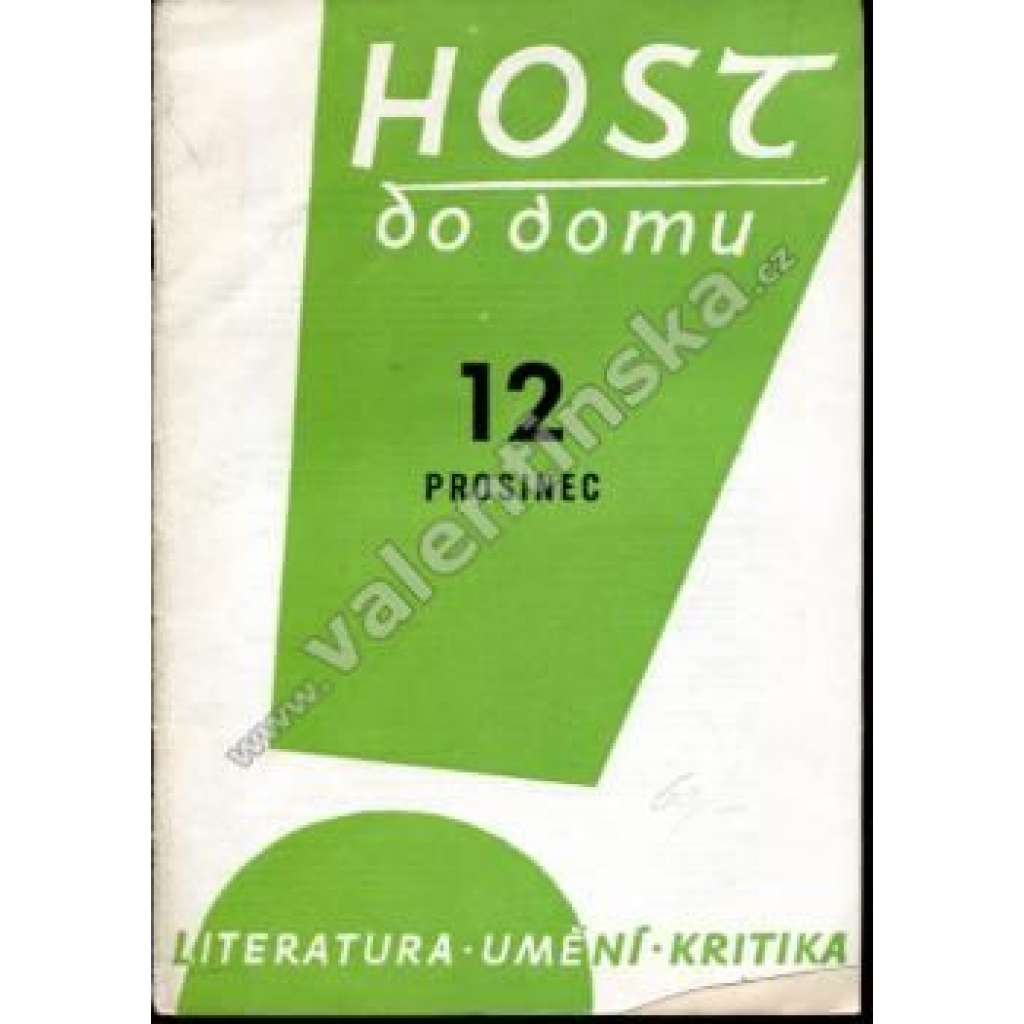 Host do domu, 12/1958