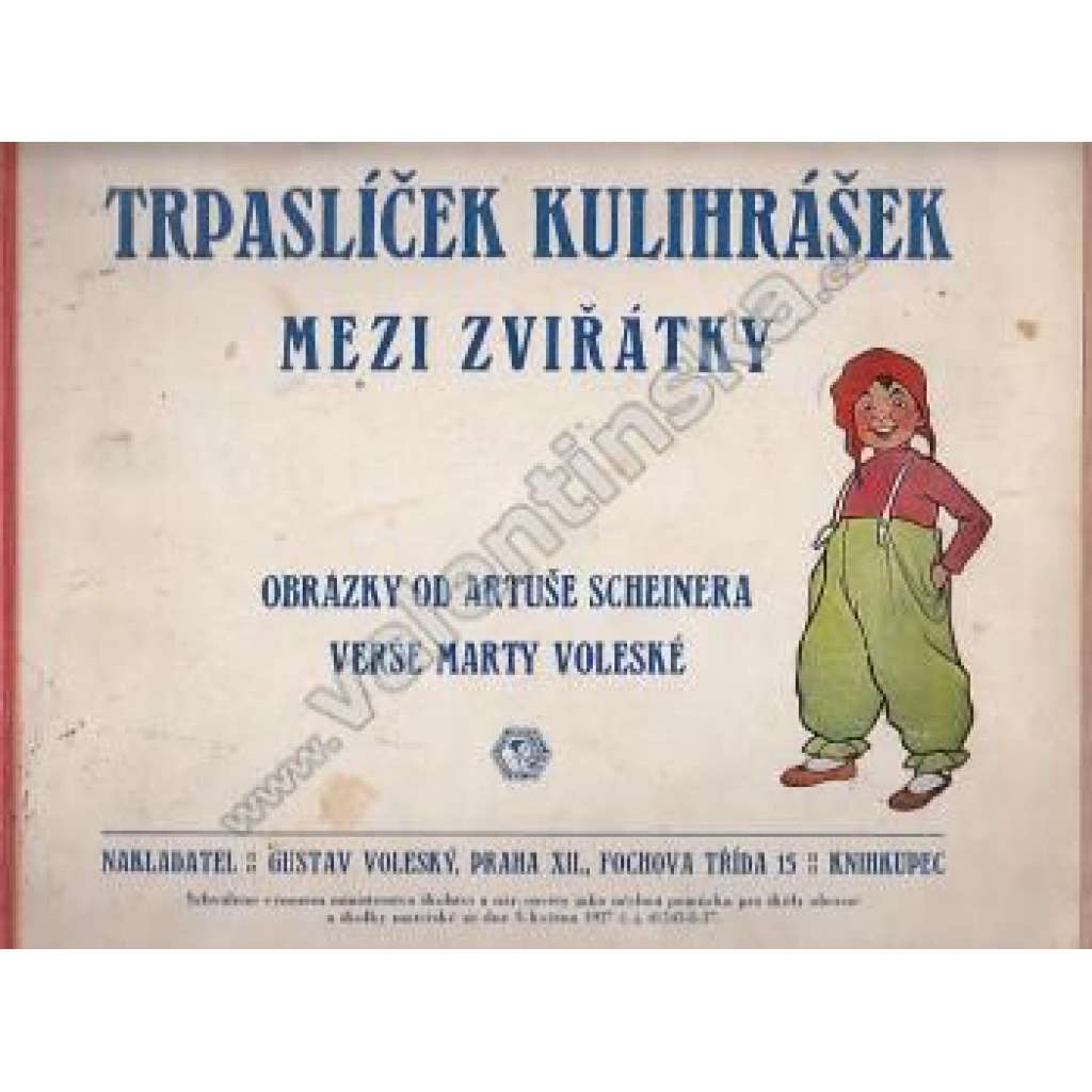 Trpaslíček Kulihrášek mezi zvířátky (Artuš Scheiner, Kulihrášek)