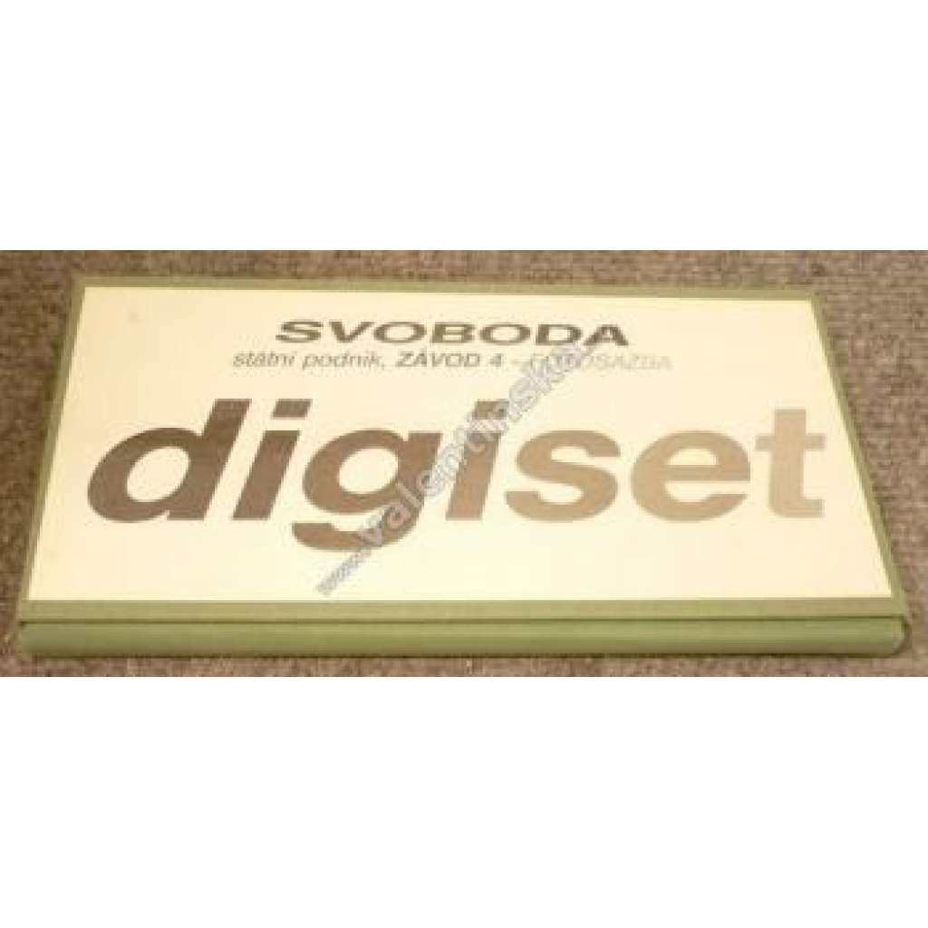 Digiset, závod Svoboda (vzorník písem)