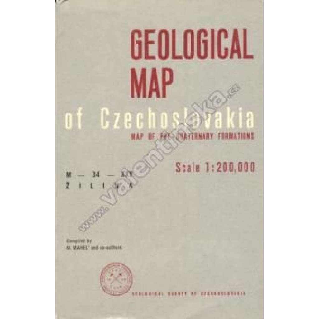 Geological map of Czechoslovakia -list Žilina (Geologická mapa)