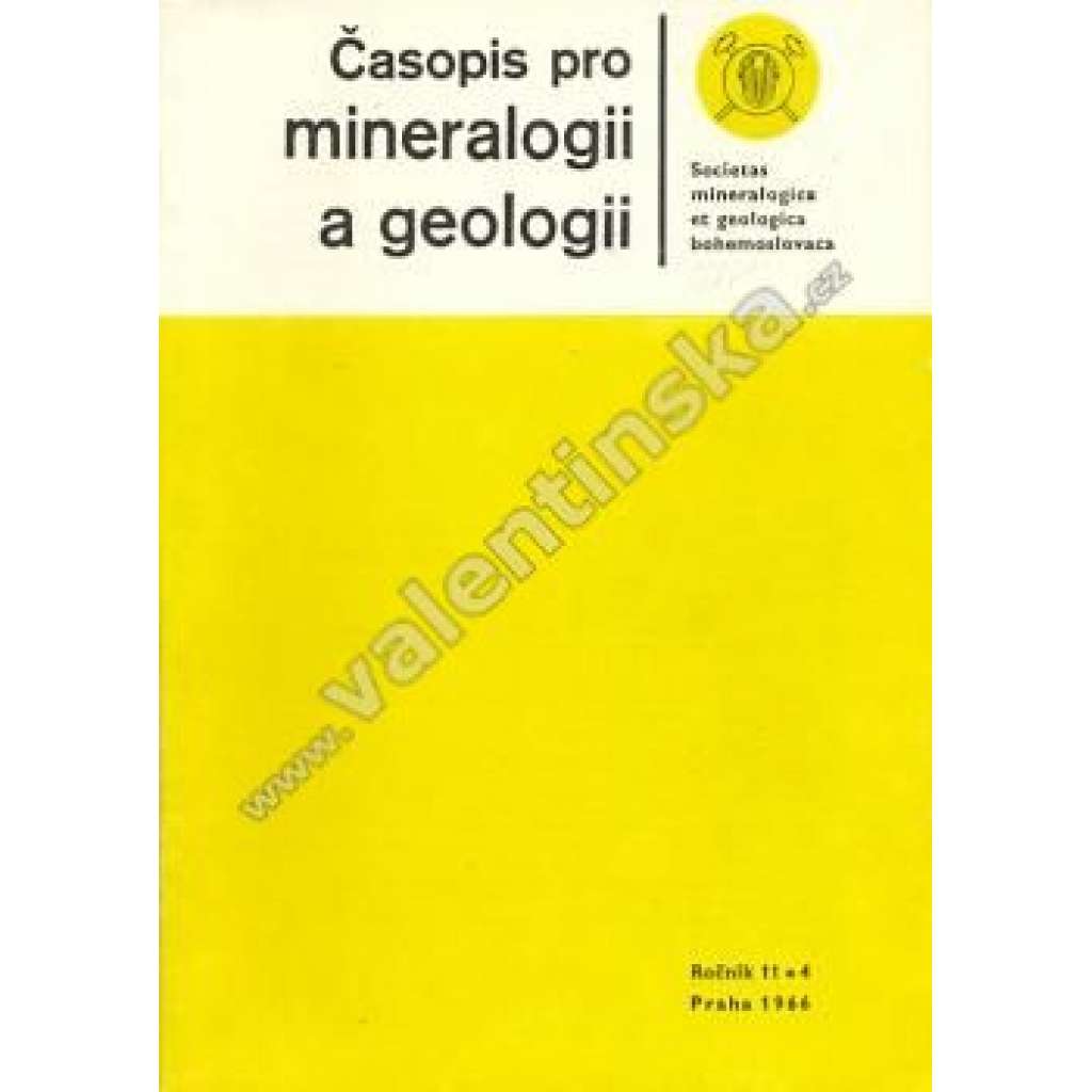 Časopis pro mineralogii a geologii; 4/1966