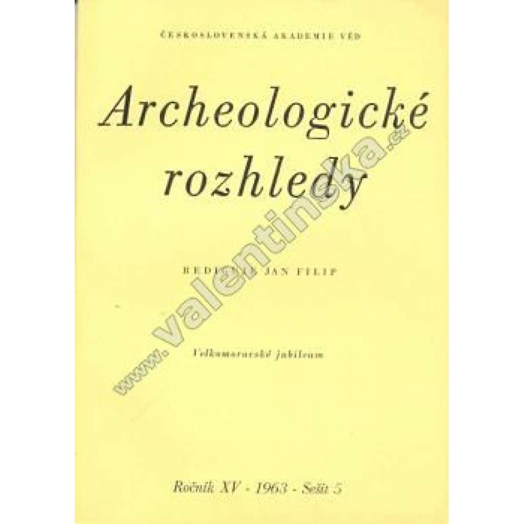 Archeologické rozhledy 5/1963