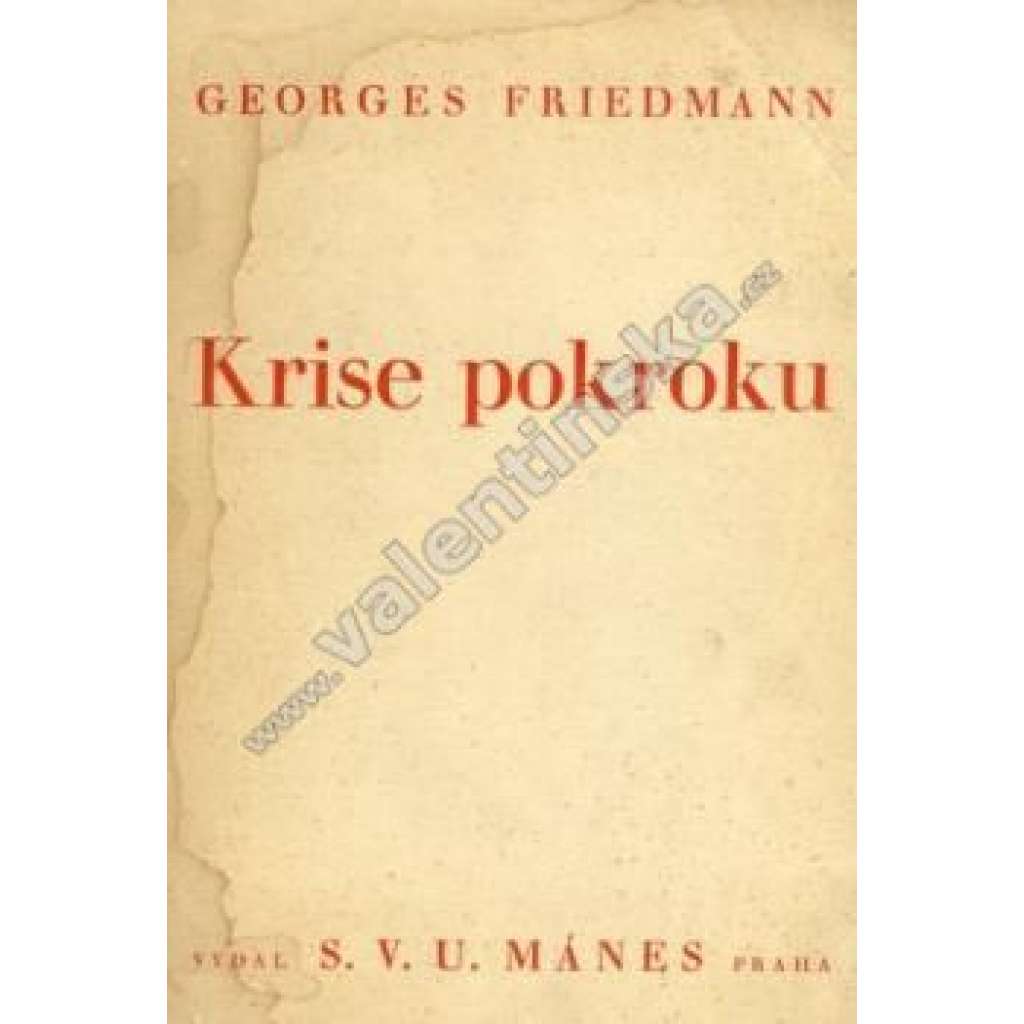 Krise pokroku - Nástin dějin myšlení od roku 1895 do roku 1937