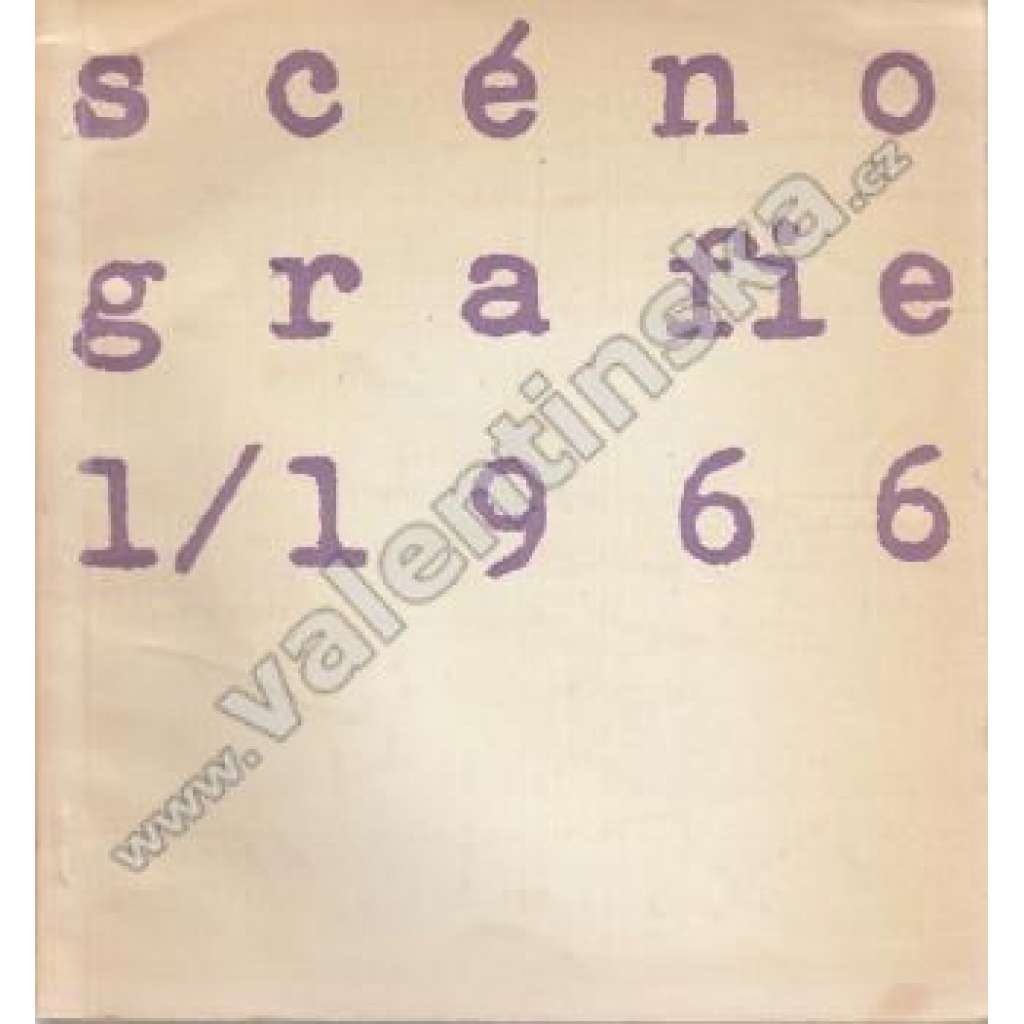 Scénografie, 1/1966 (divadlo, časopis, mj. Dnešní italské scénografie, Scénografie v Benátkách, Scénografie a televize, Divadelní výtvarnictví v Itálii)