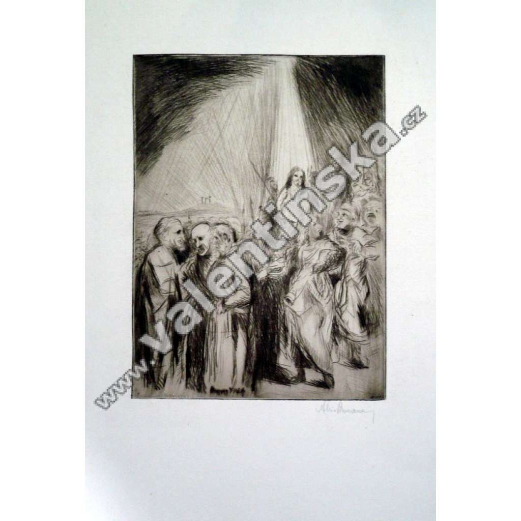 Seslání ducha svatého, suchá jehla, Alois Pitrman (1911 - 1986)