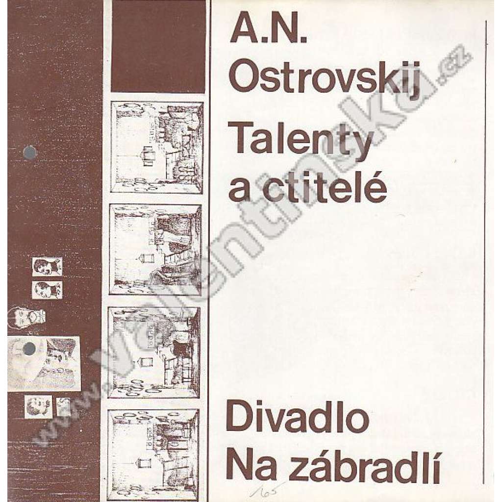 Talenty a ctitelé (divadelní program) (Divadlo Na zábradlí, divadelní hra, mj. Jana Preissová, Oldřich Vlach, Jan Kanyza, Vlastimil Bedrna, Jan Přeučil, Vítězslav Jandák; graf. úprava Jiří Sochovský)