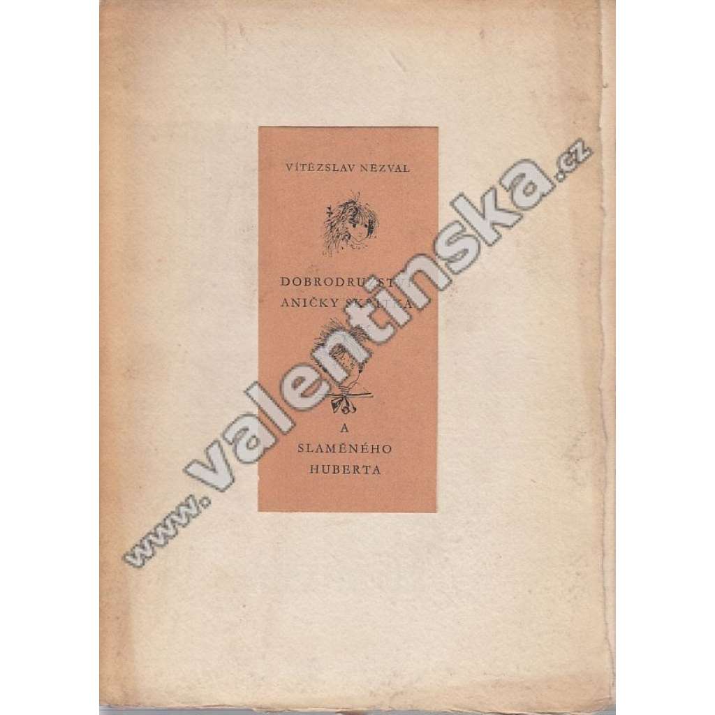 Dobrodružství Aničky skřítka a Slaměného Huberta (bibliofilie, Jiří Trnka ilustrace, kresby)