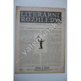 Literární rozhledy, 1925, číslo 9 (časopis, literární věda, mj. Poznatky z mezinárodní výstavy dekorativních a průmyslových umění v Paříži)