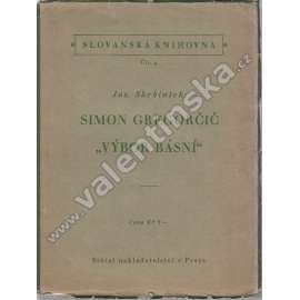Simon Gregorčič. Výbor básní (edice: Slovanská knihovna) [poezie, Slovinsko]
