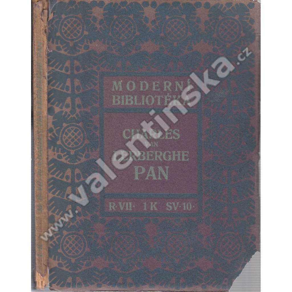 Pan (ed. Moderní bibliotéka - původní secesní obálka)