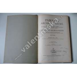 Památky archeologické XXXIII. 1922/23, číslo 3+4 (časopis, archeologie, mj. J. Eisner - Jihočeské mohyly; F. Strnad - Nové nálezy neolitické na Hořicku; Z. Wirth - Betlemská kaple; Únětické sídliště ve Vysočanech)