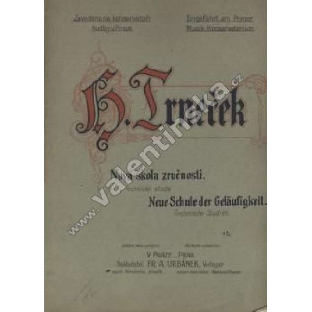 Nová škola zručnosti. Díl I.Op.70 Instruktivní vydání. Technické studie (noty, piano-klavír)