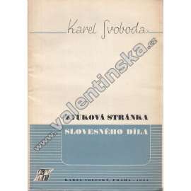 Zvuková stránka slovesného díla (Literární věda, rytmus verše, melodie; obálka Josef Raban)