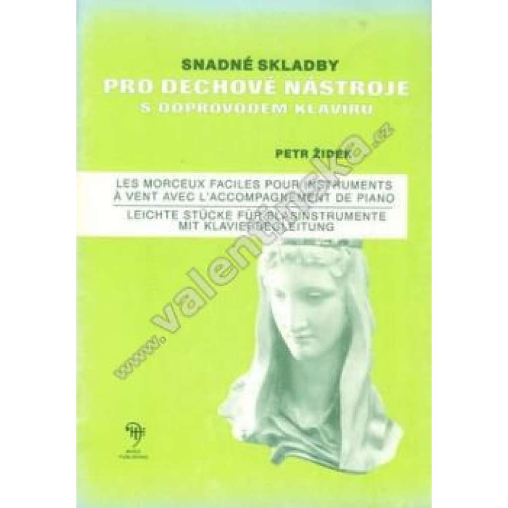 Snadné skladby pro dechové nástroje s doprovodem klavíru (noty, piano-klavír, dechové nástroje)