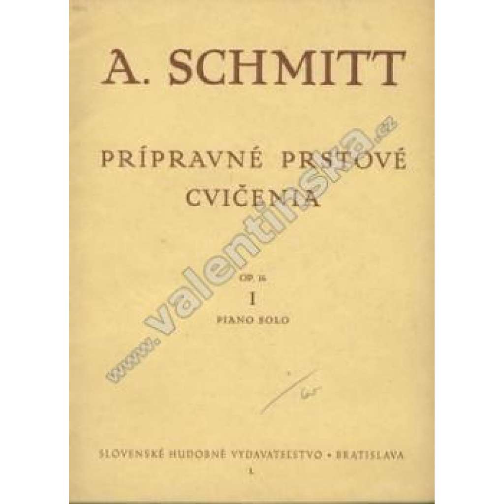 Prípravné prstové cvičenia I. (noty, piano - klavír)