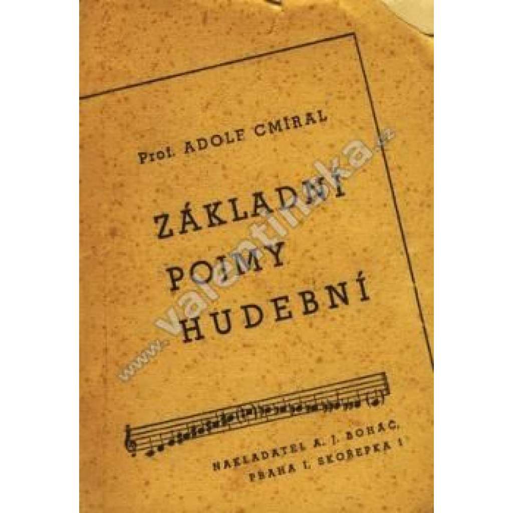 Základní pojmy hudební [názvosloví, nauka, hudba]