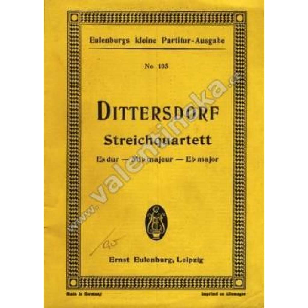 Streichquartett  Es dur-Mi majeur-E major