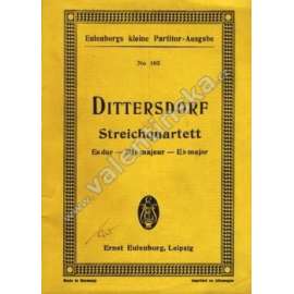 Streichquartett  Es dur-Mi majeur-E major (noty, smyčcový kvartet, housle, viola, violoncello)