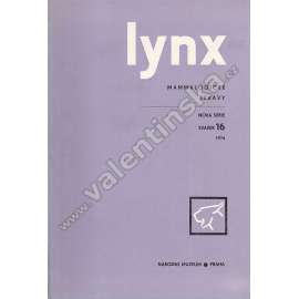 Lynx. Mammaliologické zprávy, nová série16 / 1974 (časopis, zoologie, mj. K výskytu krysy vodnej na Slovensku, Role mláďat v sociální dynamice stád některých antilop)