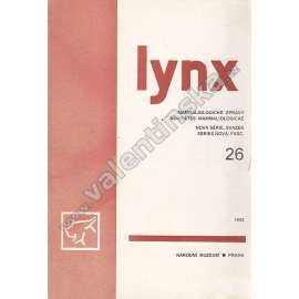 Lynx. Mammaliologické zprávy, nová série 26 / 1992 (časopis, zoologie, mj. Prvé nálezy ježka západního, Rozmnožování jezevců na povrchu země)