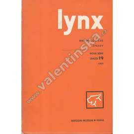 Lynx. Mammaliologické zprávy, nová série 19 / 1977 (časopis, zoologie, mj. Společenstvo netopýrů na Květnici, Hravé chování rysa ostrovida)