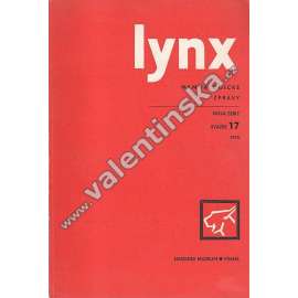 Lynx. Mammaliologické zprávy, nová série 17 / 1975 (časopis, zoologie, mj. K potravě netopýra ušatého, K současnému stavu vlka, Poznámky o lovecké technice rysa ostrovida)