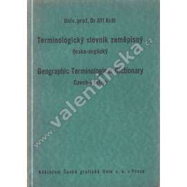 Terminologický slovník zeměpisný česko-anglický (geografie, český - anglický jazyk)
