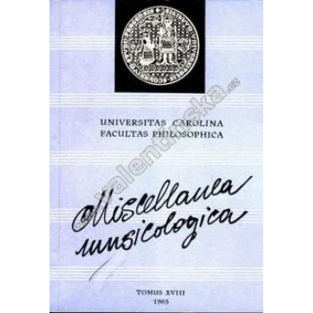 Miscellanea Musicologica XVIII./1965