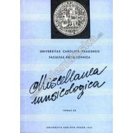 Miscellanea Musicologica XX./1967