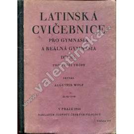 Latinská cvičebnice pro gymnasia..., díl III.