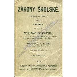 Zákony školské: Požitkový zákon