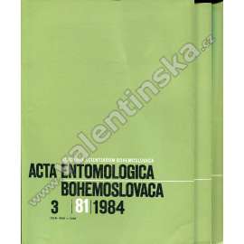 Acta entomologica bohemoslovaca, 1984