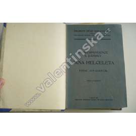 Korespondence a zápisky Jana Helceleta (Jan Helcelet, Dolní Kounice, literární věda, dopisy, národní obrození, mj, Josef Jungmann, B. Němcová, Al. Paržák, Jar. Šafařík)