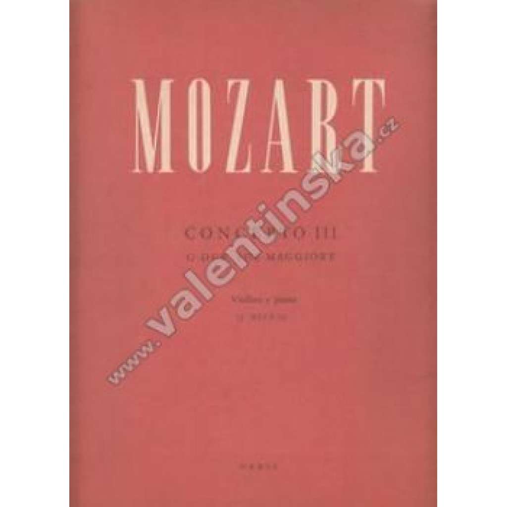 Concerto III. G-dur (Mozart, housle, klavír)