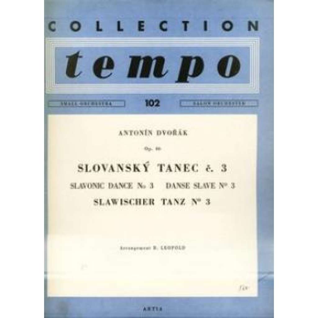 Slovanský tanec č.3.  Small orchestra