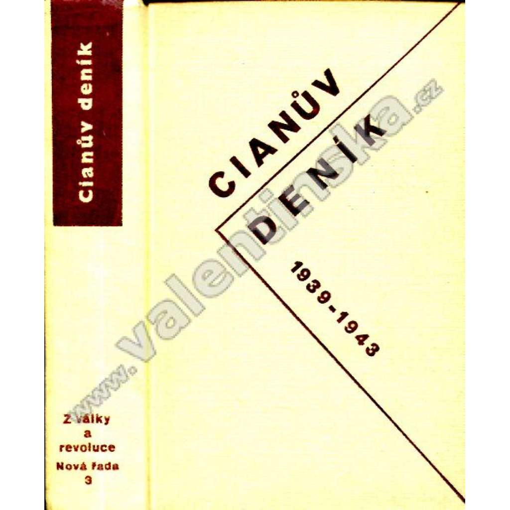 Cianův deník 1939-1943 (2. světová válka, Itálie, fašismus) Zápisky italského ministra zahraničních věcí 1939 - 1943