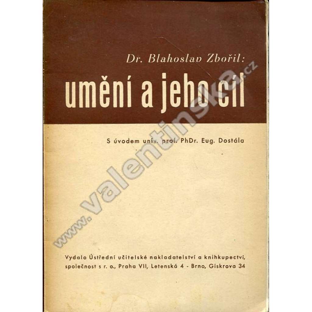 Umění a jeho cíl