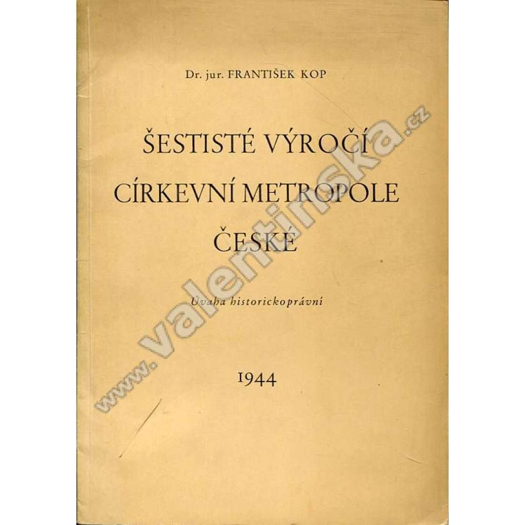 Šestisté výročí čírkevní metropole české