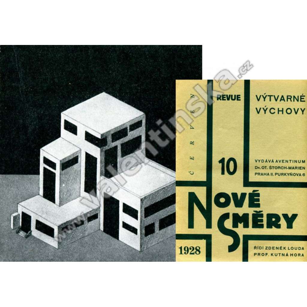 Nové směry, revue výtvarné výchovy. Ročník I. 1927-1928 (časopis, škola, kreslení; mj. i Josef Čapek, Z. Louda, avantgarda)