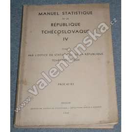 Manuel statistique de la Republique Tchecoslovaque